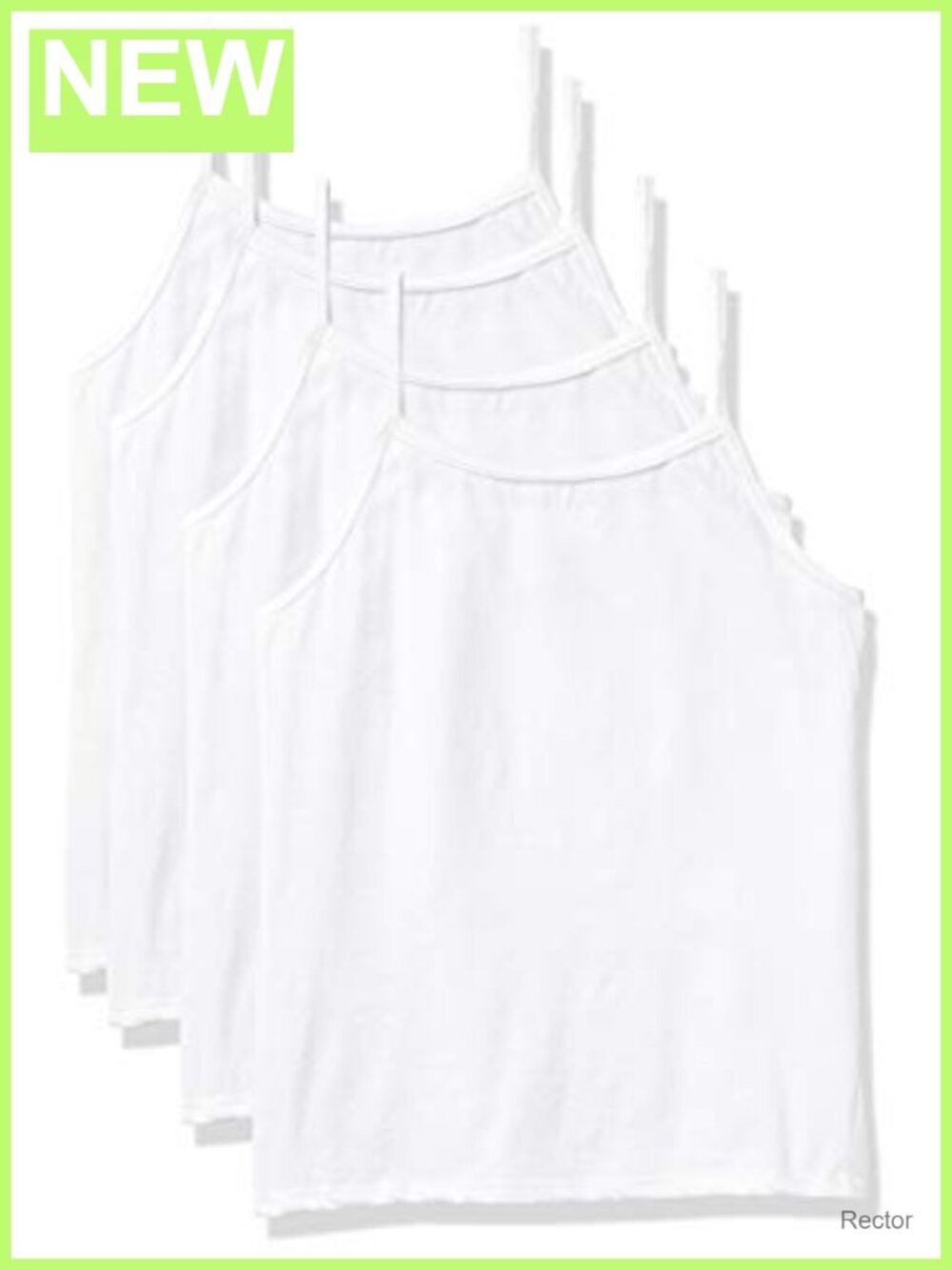 Toddler Girls Cotton Camisole 5 Pack Tagless Tank Top